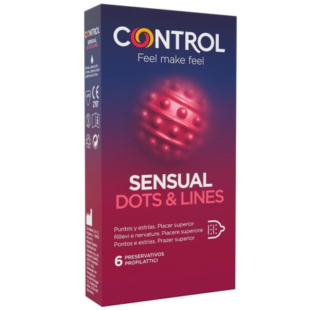 Artsana Control Sensual Dots&lines 6 Pezzi Artsana Control Sensual Dots&lines 6 Pezzi