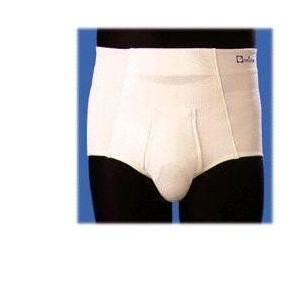 Orione 316 cintoslip erniario uomo aperto con pelotte bianco 2