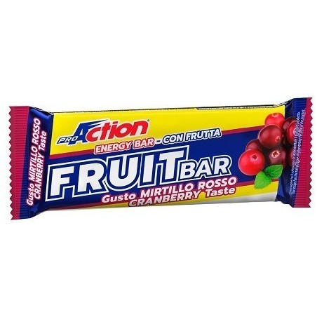 Proaction Fruit Bar Barretta Energetica Al Mirtillo Rosso 40 G Proaction Fruit Bar Barretta Energetica Al Mirtillo Rosso 40 G
