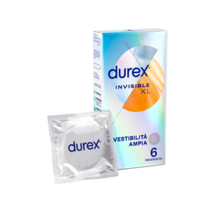 Durex Invisible XL Vestibilità Ampia - 6 Pezzi