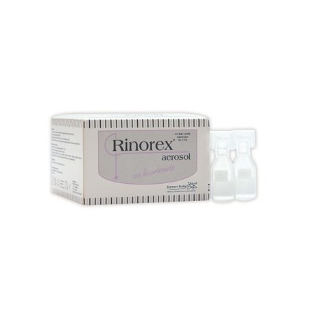 Fiala per aerosol rinorex bicarbonato 3 ml 25 pezzi