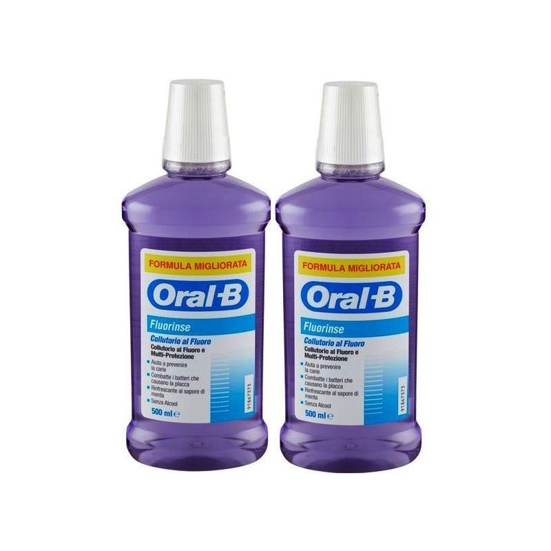 Oralb collutorio fluorinse bipacco 2x500 ml