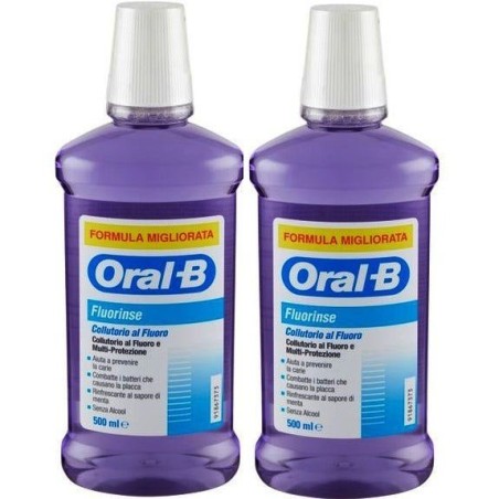 Oralb collutorio fluorinse bipacco 2x500 ml