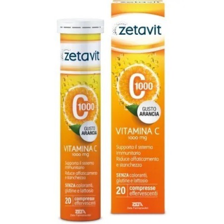 Zetavit c1000 20 compresse effervescenti Zetavit c1000 20 compresse effervescenti