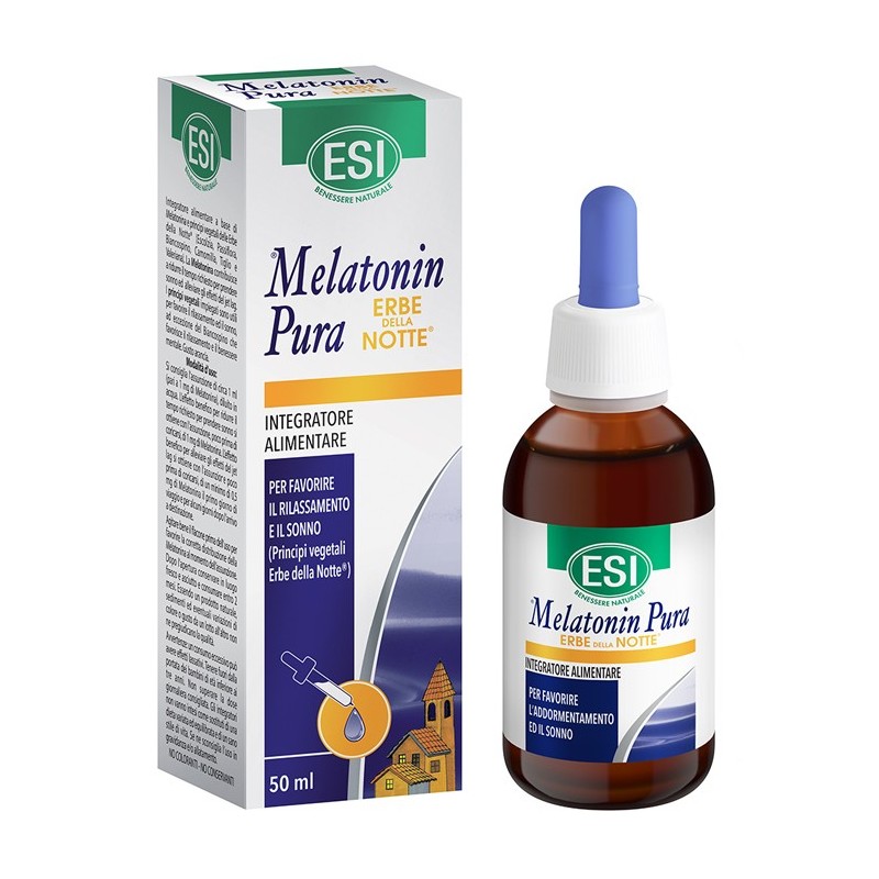 Melatonin pura gocce erbe notte 50 ml