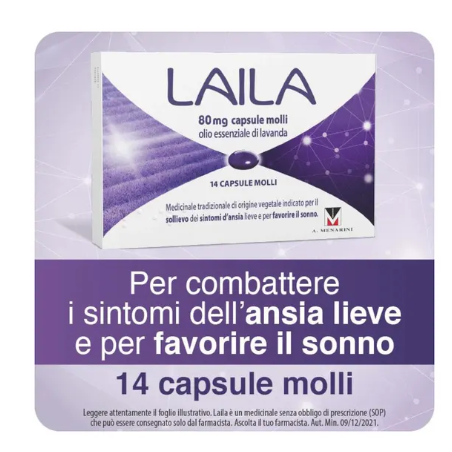 Laila 14 Capsule Molli Olio Essenziale Di Lavanda