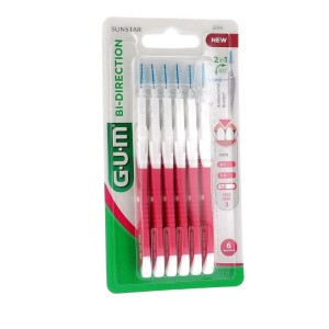 Sunstar Italiana Gum Bi-direction Scovolini Punta Fine 2614 6 Pezzi