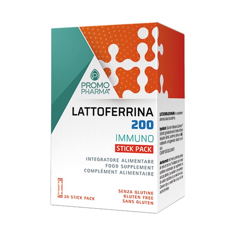 Promopharma Lattoferrina 200mg Integratore Immunostimolante - 30 Stick