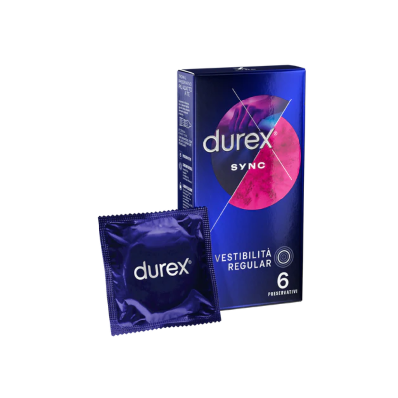 Durex Sync Vestibilità Regular - 6 Pezzi Durex Sync Vestibilità Regular - 6 Pezzi