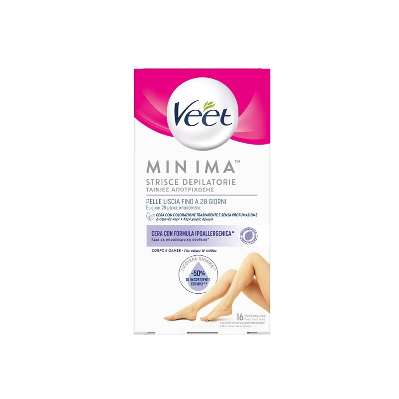Veet strisce corpo ipoallergeniche 16 pezzi