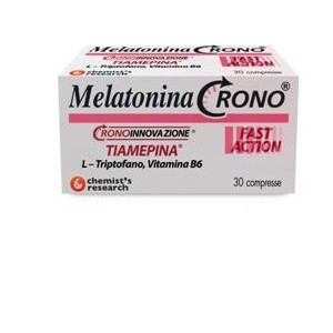 Chemist's Research Melatonina Crono 1mg Tiamepina 30 Compresse