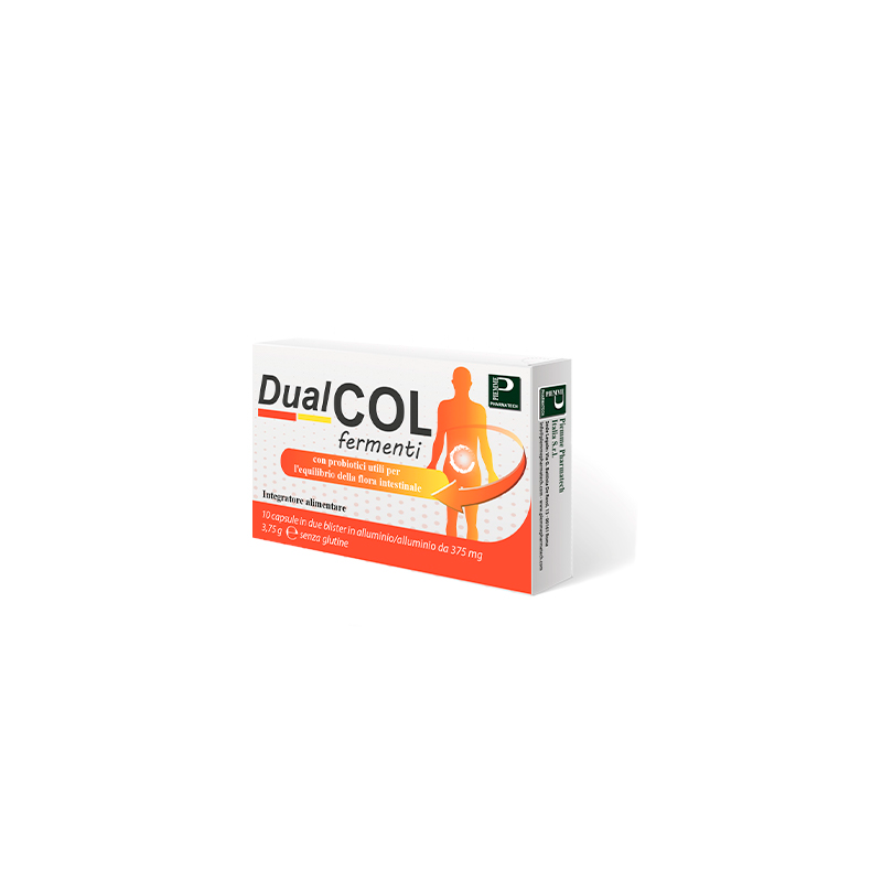 Piemme Pharmatech Italia Dualcol Fermenti 10 Capsule Piemme Pharmatech Italia Dualcol Fermenti 10 Capsule