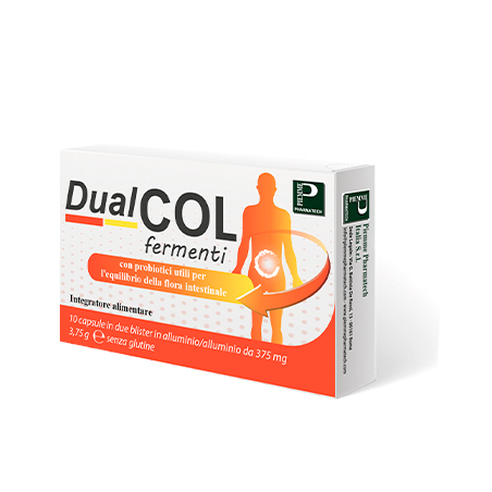 Piemme Pharmatech Italia Dualcol Fermenti 10 Capsule Piemme Pharmatech Italia Dualcol Fermenti 10 Capsule