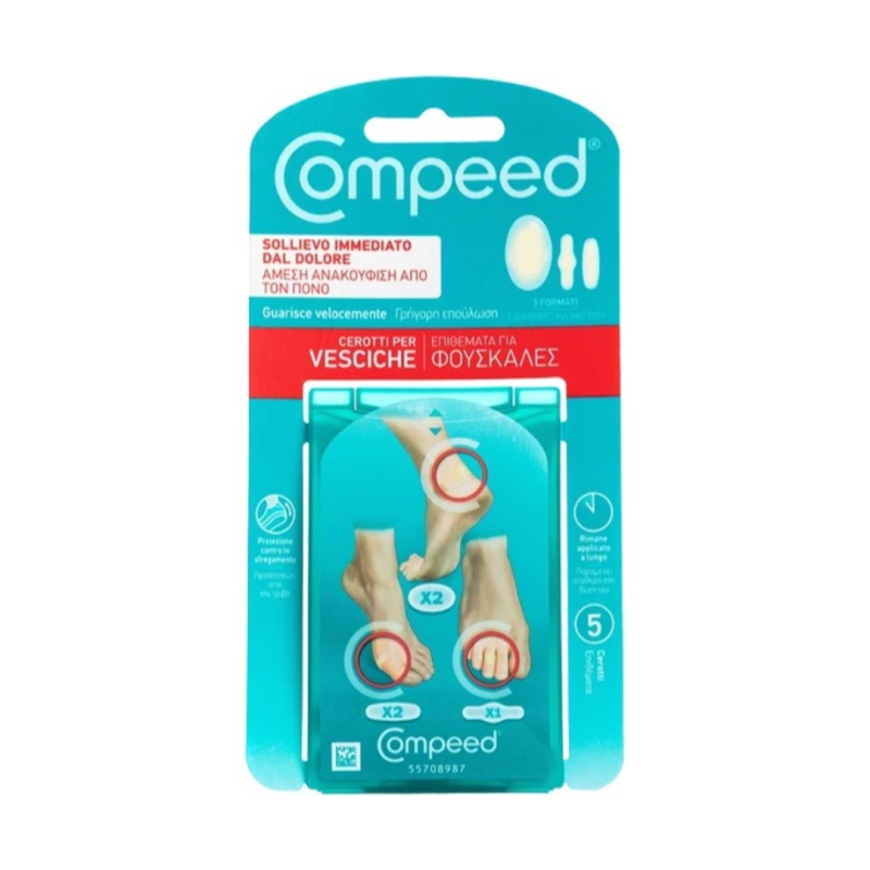Compeed Cerotti per Vesciche Pack Misto - 5 pezzi