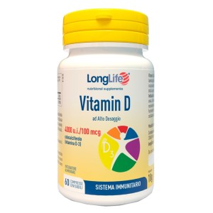 Longlife Vitamin D 4000ui Integratore per Ossa - 60 Compresse