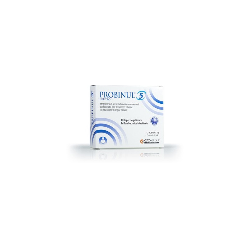 Probinul 5 Neutro Integratore Flora Batterica - 12 Bustine