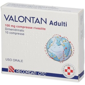 Valontan Adulti 100 Mg 10 Compresse Rivestite antinausea