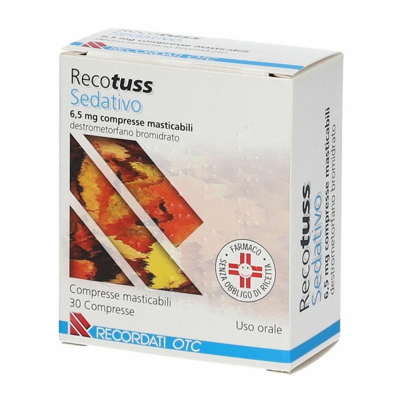 Recordati Recotuss Sedativo 6,5 Mg Compresse Masticabili Destrometorfano Bromidrato