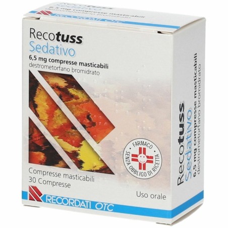 Recordati Recotuss Sedativo 6,5 Mg Compresse Masticabili Destrometorfano Bromidrato