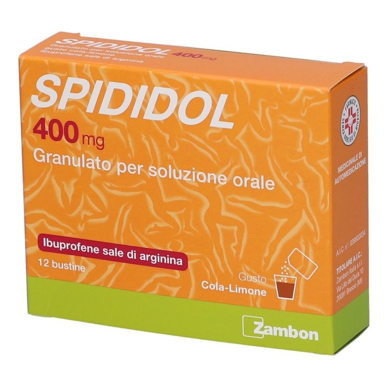 Zambon Italia Spididol 400 Mg Granulato Per Soluzione Orale Gusto Cola-limone Ibuprofene Sale Di Arginina