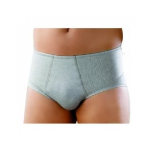 Safte Orione 508 Slip Uomo Contenitivo Chiuso In Cotone Grigio 2