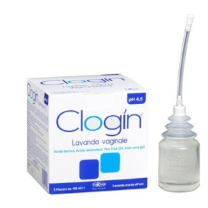 Clogín Lavanda Vaginale Detergente pH 4,5 - 5 flaconi + 5 cannule monouso