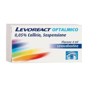 Levoreact Oftalmico 0,05 % Collirio Sospensione Levocabastina Cloridrato 4 ml