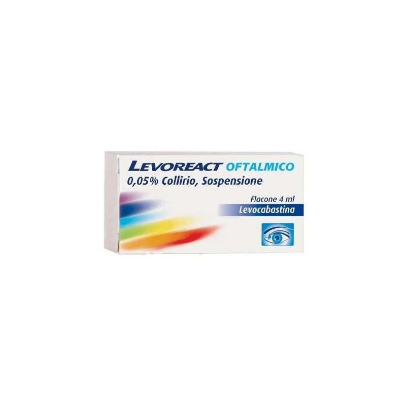 Levoreact Oftalmico 0,05 % Collirio Sospensione Levocabastina Cloridrato 4 ml