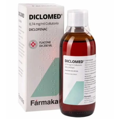 Diclomed 0,74 Mg/ml Collutorio Diclofenac Diclomed 0,74 Mg/ml Collutorio Diclofenac