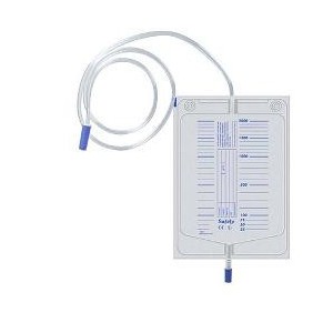 Safety Sacca Di Drenaggio Letto Per Incontinenza Con Scarico Misura 90cm Monouso 30 Pezzi