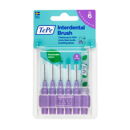 Tepe Scovolini Interdentali Viola 1,1mm - 6 Pezzi