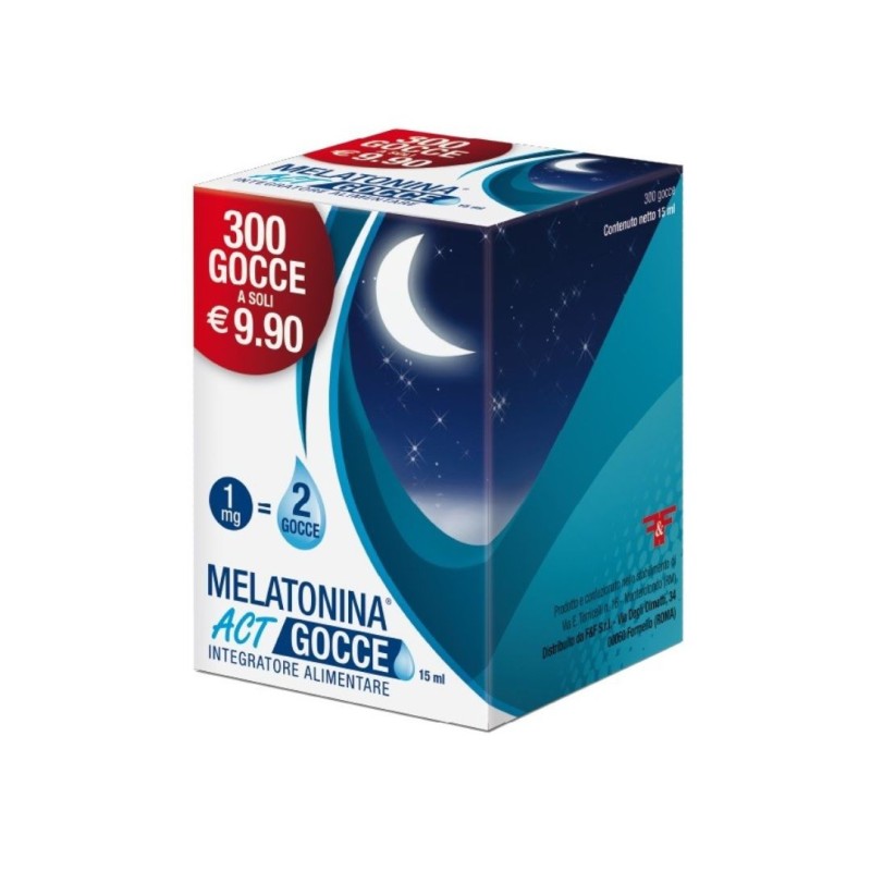 Melatonina Act Gocce Integratore per dormire - 15ml