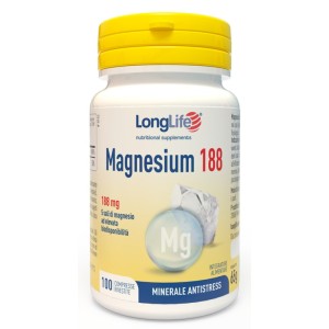 Longlife Magnesium 188 Integratore di Magnesio - 100 Compresse
