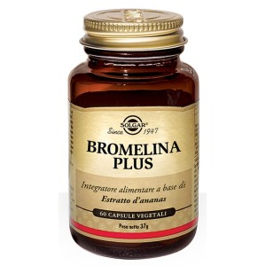 Solgar Bromelina Plus Integratore Drenante - 60 Capsule