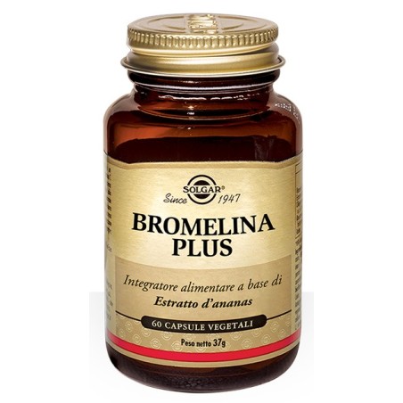 Solgar Bromelina Plus Integratore Drenante - 60 Capsule Solgar Bromelina Plus Integratore Drenante - 60 Capsule