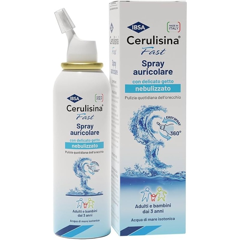 Ibsa Cerulisina Fast Spray auricolare per pulizia quotidiana dell'orecchio