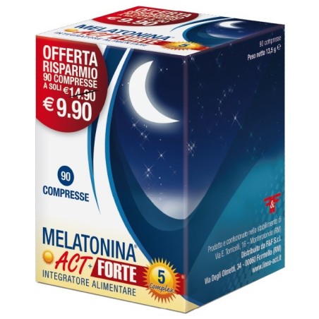 Melatonina Act 1mg + 5 Complex Integratore - 90 compresse