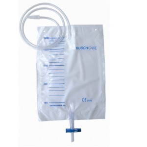 Sacca Raccolta Urina Da Letto In Pvc Non Sterile 2 Litri Tubo 90 Cm Con Scarico E Valvola Antireflusso