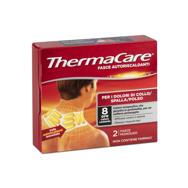 Thermacare Fascia Autoriscaldante A Calore Terapeutico Collo Spalla Polso 2 Pezzi
