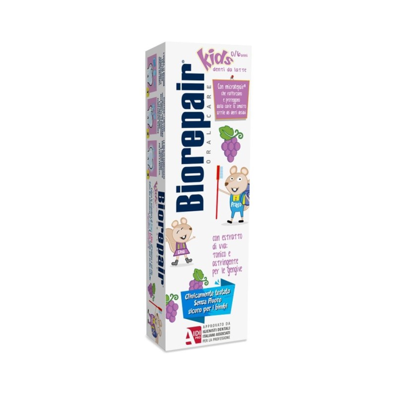 Biorepair Oral Care Kids Dentifricio 0-6 Anni - 50ml Gusto Uva