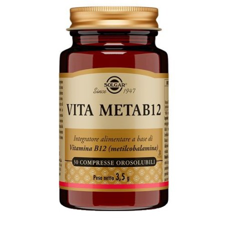 Solgar Vita Metab12 Integratore Vitamina B - 30 Compresse Orosolubili Solgar Vita Metab12 Integratore Vitamina B - 30 Compresse Orosolubili