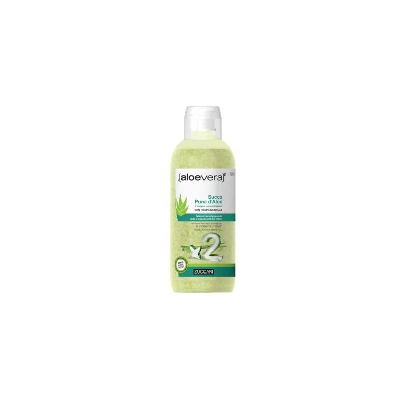 Zuccari Aloevera2 Succo Puro d'Aloe A Doppia Concentrazione - 1 Litro