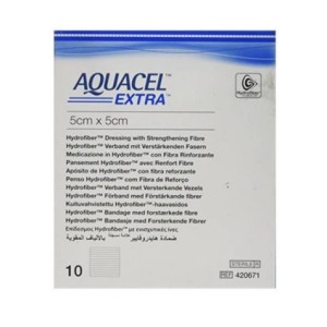 Convatec Italia Medicazione In Tecnologia Hydrofiber In Carbossimetilcellulosa Sodica E Cellulosa Rigenerata Aquacel Extra 5x5 C