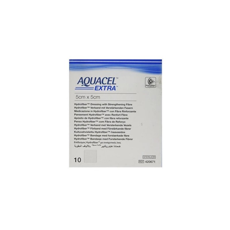 Convatec Italia Medicazione In Tecnologia Hydrofiber In Carbossimetilcellulosa Sodica E Cellulosa Rigenerata Aquacel Extra 5x5 C