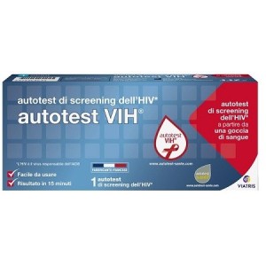 Mylan Italia Autotest Vih Screening Dell'hiv Contiene 1 Autotest + Soluzione + Bisturi + Cerotto + Garza + Salvietta Disinfettan