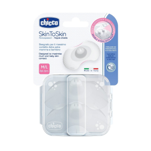 Chicco Paracapezzoli in Silicone Taglia Medium/Large - 2 pezzi