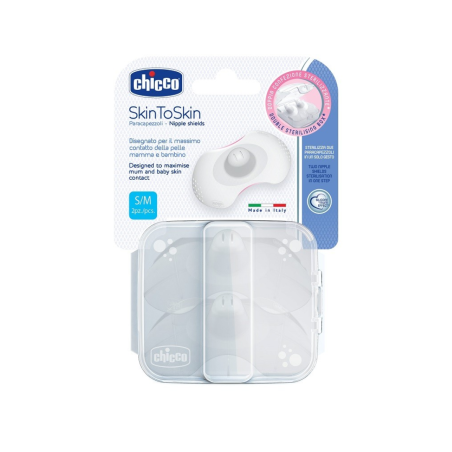 Chicco Paracapezzoli in Silicone Taglia Small/Medium - 2 pezzi