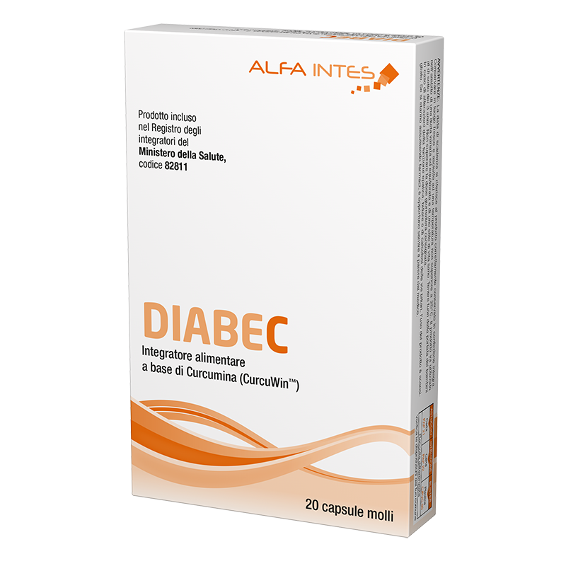 Diabec Integratore di Curcumina - 20 Capsule Molli