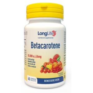 Longlife Betacarotene Integratore per Vista e Pelle - 60 Compresse