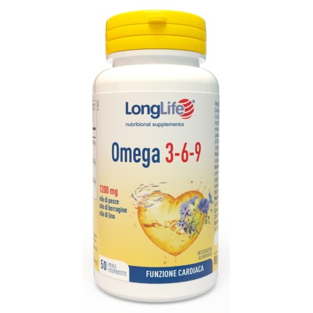 Longlife Omega 3-6-9 Integratore di Acidi Grassi - 50 Perle